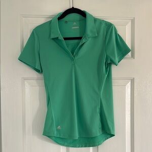 Adidas Women's Green Golf Polo Shirt